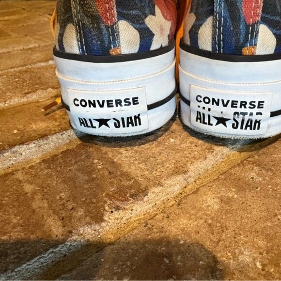 Converse Sneakers with Orange Laces - Picture 3 of 6
